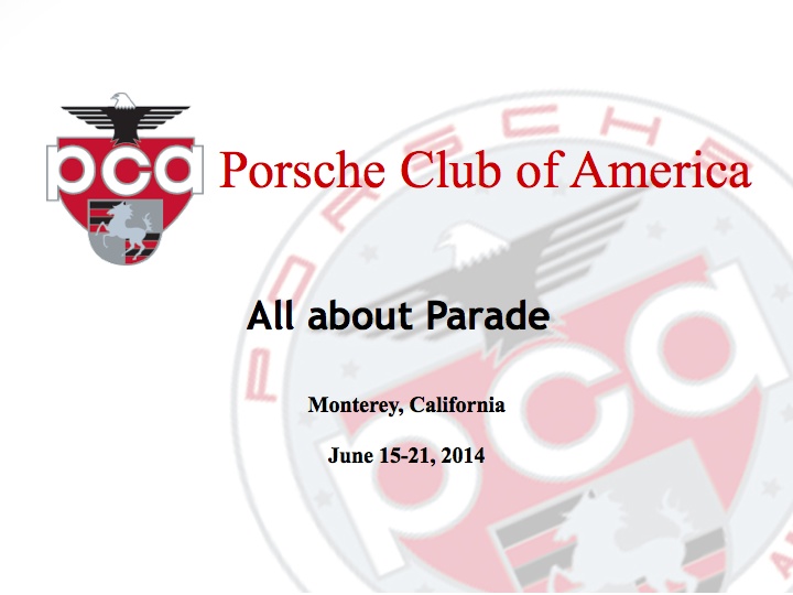 59th Annual Porsche Parade